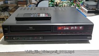 Vhs Elin Videoprofi 6118 Oem Goldstar Ghv-1241 Ghv-1246 1987