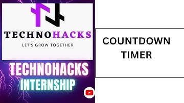 Countdown-Timer || With Source Code and Live Preview | Web Developer Intern | TechnoHacks Edutech