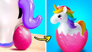 Unicorn Inside the Egg?! 🦄 Cool Fidgets and Crafts