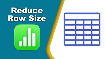 How to reduce rows size in Apple Numbers (Spreadsheet) on Mac