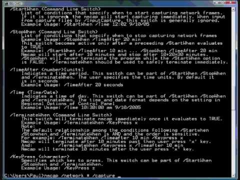 NM3 Command Line Capturing with NMCap
