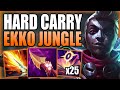 This is how ekko jungle can easily hard carry solo q games  gameplay guide league of legends