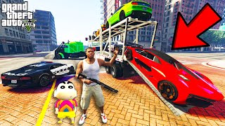 Franklin Delivering BILLIONAIRE SUPER CARS in GTA 5 | SHINCHAN and CHOP