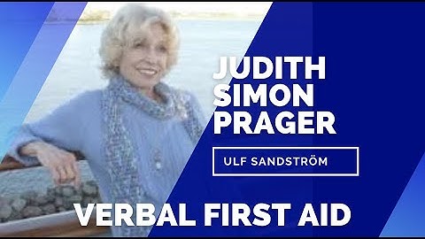 Verbal First Aid with Judith Simon Prager and Ulf Sandström