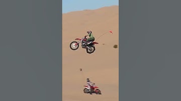 Thumbnail of PERFECTLY SAFE DUNE JUMP #motocross #dunes #freeride #shorts #dirtbike