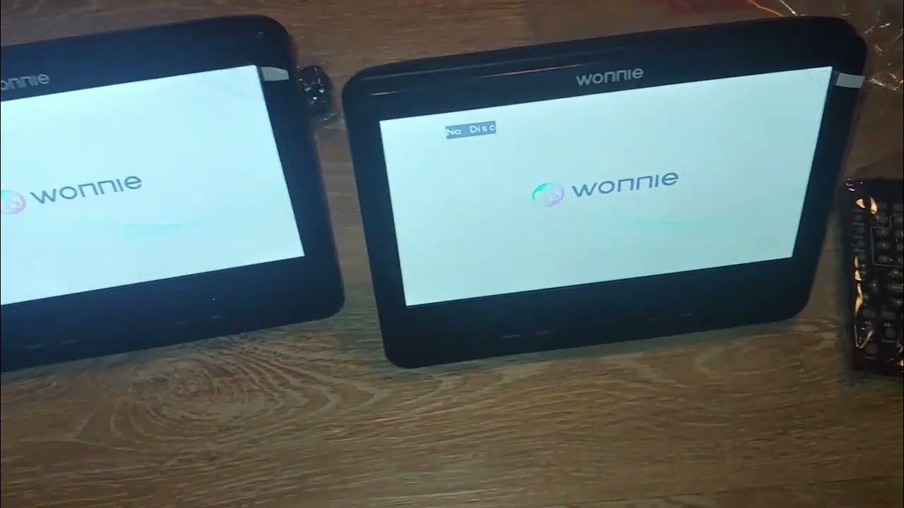 WONNIE 10 Car DVD Players Dual Screen, Portable DVD Player for Car