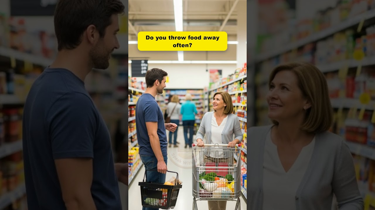 🎧 Shadowing Practice: Supermarket Small Talk (A2–B1) | 100 Lines