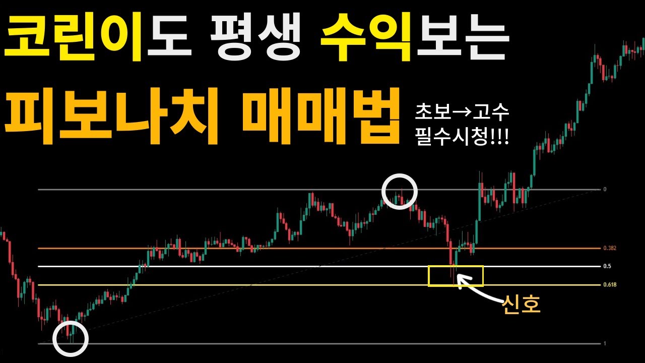 피보나치 되돌림을 활용하여 최적의 매수 타점 잡는 방법 (가장 쉽고 정확하게 사용하는 방법 알려드립니다)