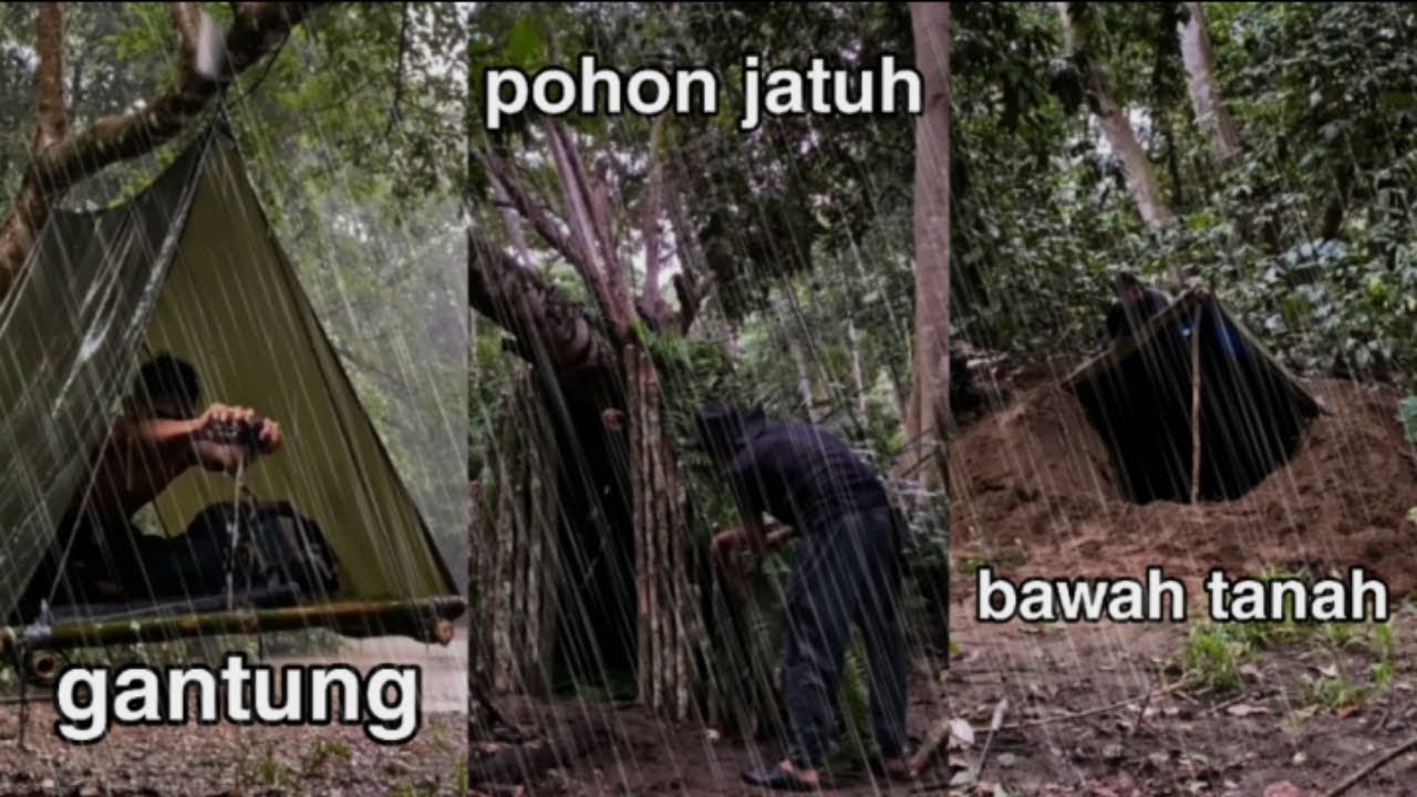 Camping Ekstrem: 3 Hari di Hutan dengan Hujan Deras dan Tenda Unik!