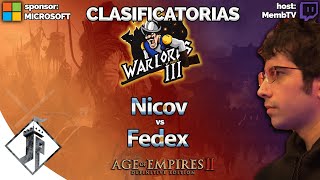 Warlords 3 - Nicov vs Fedex [Clasificatorias - 4tos]