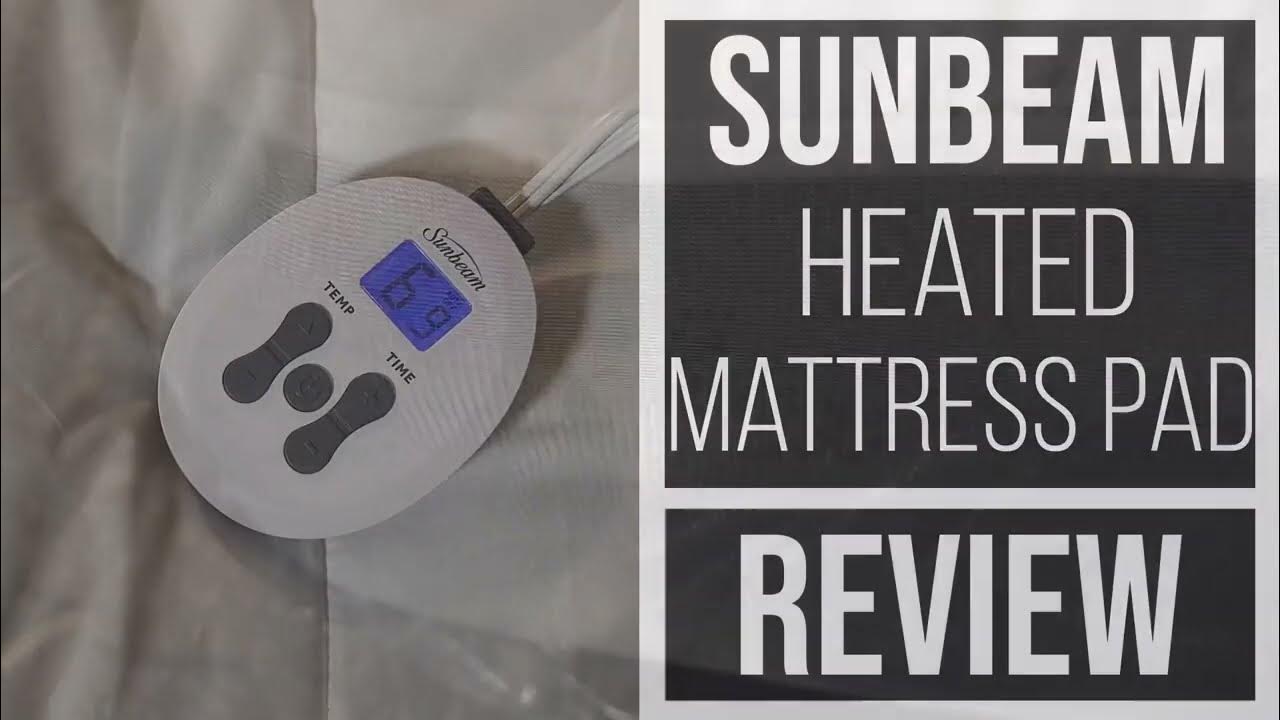 Sunbeam Quilted Heated Mattress Pad Review YouTube