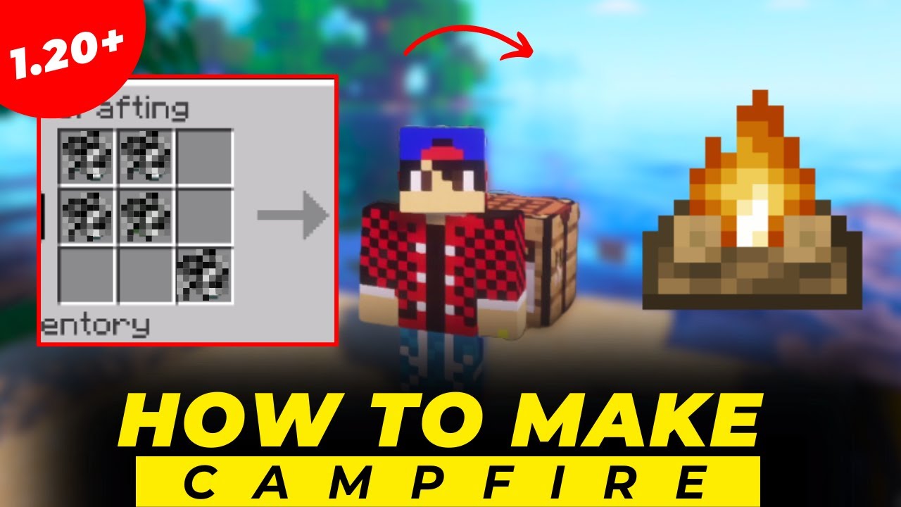 How To Make Campfire In Minecraft 1 20 2023 How To Craft Campfire How To Make Campfire In Minecraft 1 20 2023 How To Craft Campfire