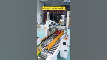 A sealing machine with adaptive adjustment of cardboard box size #Adaptive sealing machine