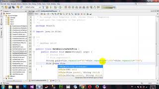 Get Absolute path of the file in Java Netbeans