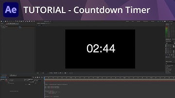 After Effects Tutorial - Creating a Countdown Timer Using Expressions