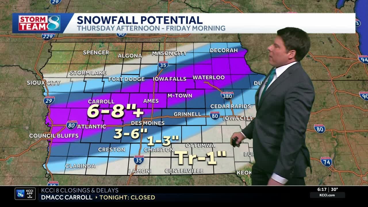 Iowa weather: Heavy snow tonight followed by frigid cold