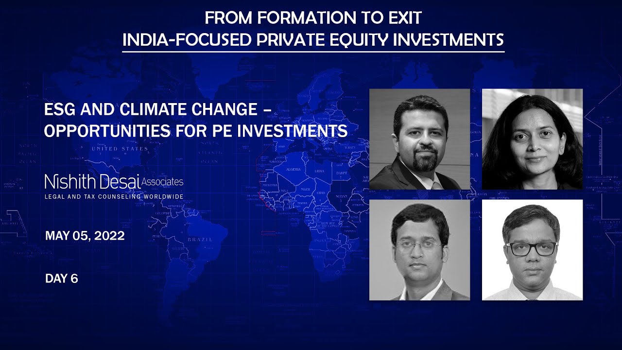 India-Focused Private Equity Investments | ESG and Climate Change – Opportunities for PE investments