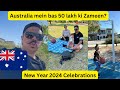 Australia mein bas 50 lakh ki zameen  new year 2024 ka celebration  family time in park  drone