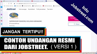 Example of an official interview invitation from Jobstreet PT Funworld Karawang | Supervisor job ... Example of an official interview invitation from Jobstreet PT Funworld Karawang | Supervisor job ...