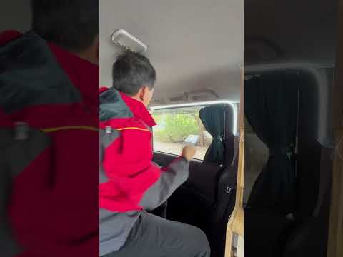 用魔術貼把LED燈條黏在車上How to install LED light strip to your car using Velcro #vanlife #車中泊