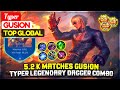 5.2 K Matches Gusion, Typer Legendary Dagger [ Former Top 1 Global Gusion ] Typer - Mobile Legends