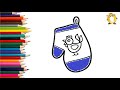 How to draw a tack. Coloring page/Drawing and painting for kids. Learn colors.