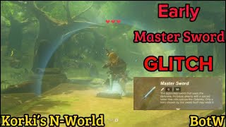 Zelda BotW Glitch Early Master Sword Breath of the Wild #botw