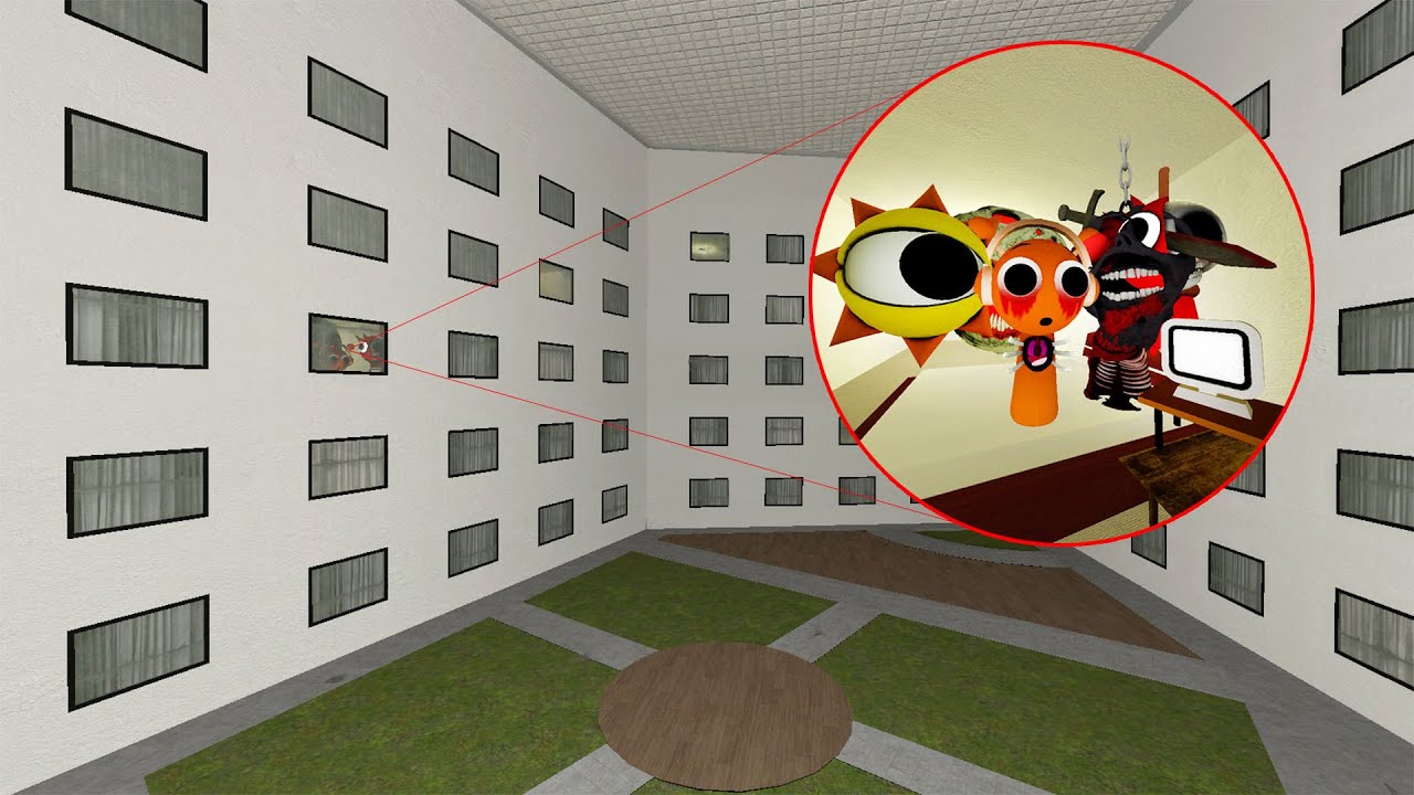 Sprunki Mr Tree & Mr Sun original phases and adventures in hotel ! 