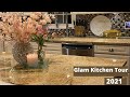 GLAM KITCHEN TOUR!!  KITCHEN DECOR IDEAS AND DECORATE WITH ME