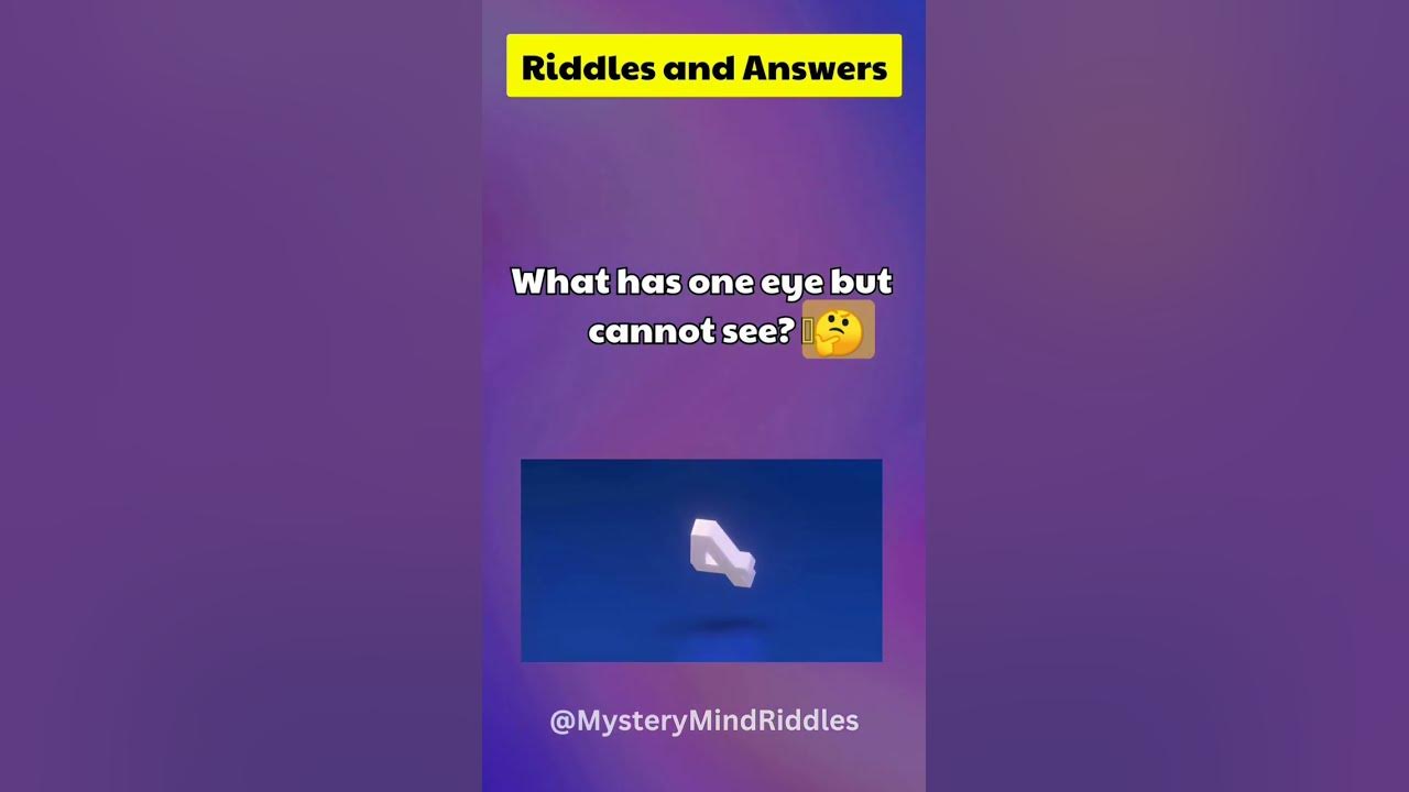 What has one eye but can t see riddle riddles braintest 