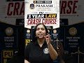 PU 3 Year Law Crash Course Coaching | PU 3 Year Law Coaching in Chandigarh | New Batch From Monday