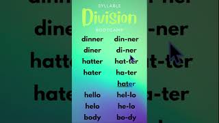 Master 2 Syllable Division Rules to Conquer Long Words! #syllabledivision  #phonics #reading