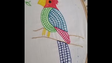 Aari embroidery work/Type of aari stching/Double buttonhole Stitch /Aari work designs/#shorts /#12