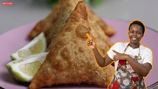 SAMOSA (Part 2) Filling & Cooking. Step By Step Tutorial | How To Make Samosa Recipe | Infoods screenshot 5