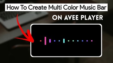 How To Create Multi Color Music Bar | How To Make Music Bar Template On Mobile