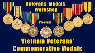 Vietnam Veterans' Commemorative Medals, Cold War,  Combat & Cross of Gallantry Commemorative Medals