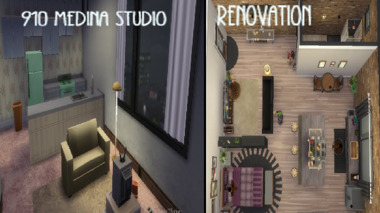 The Sims 4 910 Medina Studios City Living Renovation Youtube