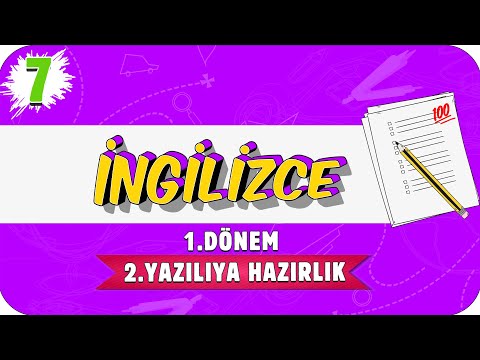 7. Sınıf İngilizce 1.Dönem 2.Yazılıya Hazırlık | 2021 📝