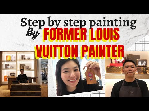 FORMER LOUIS VUITTON PAINTER PAINTED MY LV TAG 