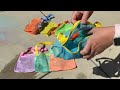 Tagitary Beach Toy Mesh Beach Bag Kids Shell Collecting Bag Beach Sand Toy Totes for Holding Shells