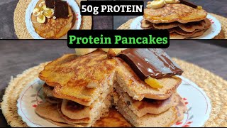 High Protein Pancakes recipe for BODYBUILDING | Eggless Oats Pancakes | Healthy Breakfast recipe