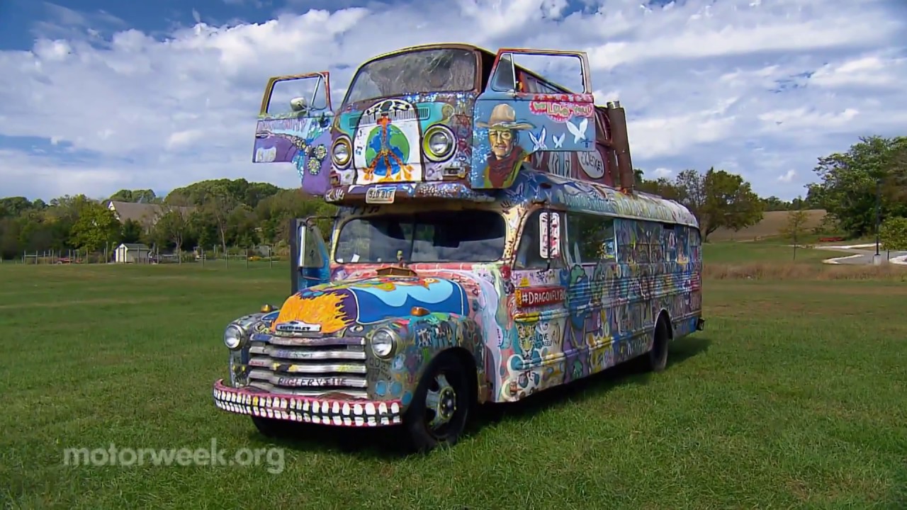 old school hippie van