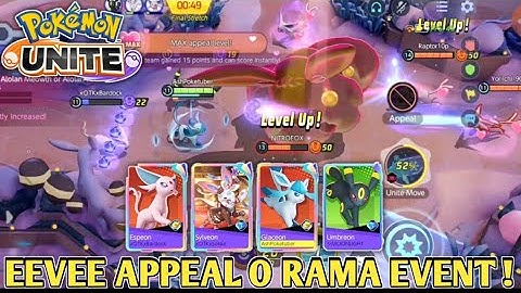 Eevee Appeal-O-Rama Event Gameplay ! Pokemon Unite | New Eevee based Event | Gigantamax Eevee |