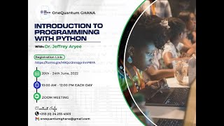 OneQuantum Ghana & PY4CA Joint Training on Python Programming | Day 4