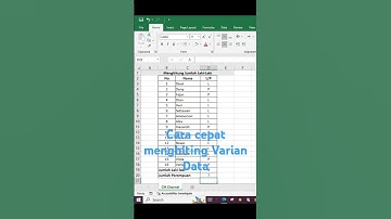 Cara Cepat Menghitung Varian Data  #excel #tutorialexcel #exceltips #exceltricks #microsoft