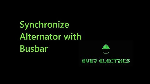 Synchronize Alternator with busbar
