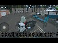 Construction simulator 4 bought my first truck with lowloader to do  water delivery mission 