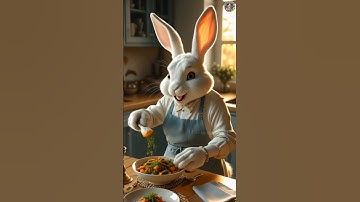 Cute Rabbit Delicious Recipe Making 🍜||Rabbit Videos @fantasytalesAI #rabbit #ai #cartoon