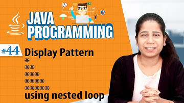 Display Pattern * ** *** **** ***** Using Nested for Loop - Looping Statements in Java Programming