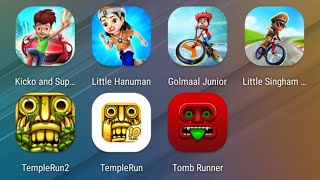 Kicko and Super Speedo,Little Hanuman,Golmaal Junior,Singham Cycle Race,Temple Run 2,Temple Run,Tomb screenshot 1